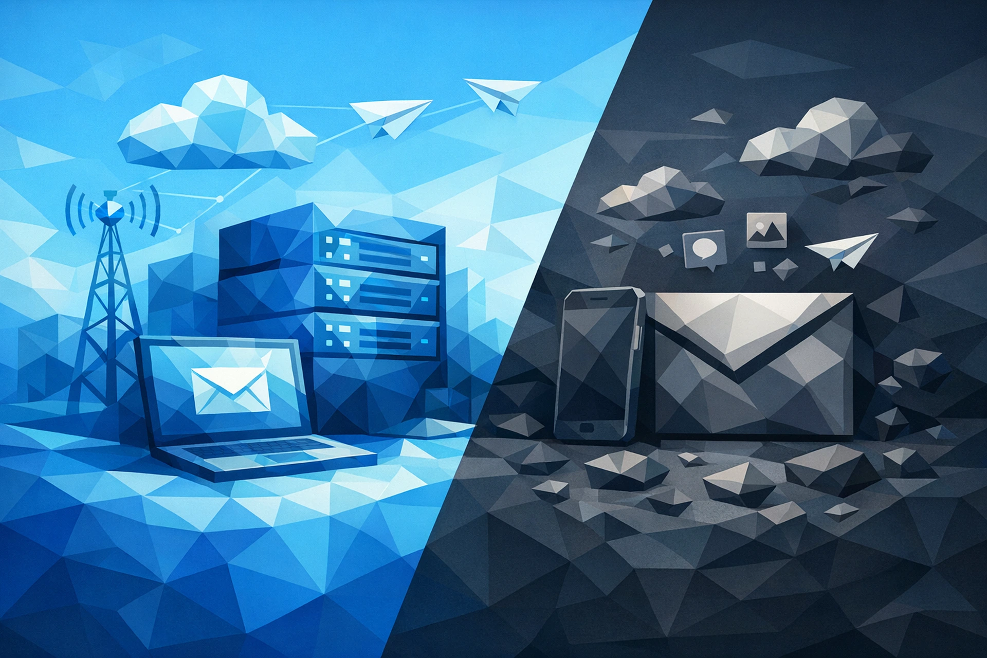 استضافة بريد إلكتروني للأعمال مقابل Gmail المجاني: ما الذي تتنازل عنه فعلاً؟